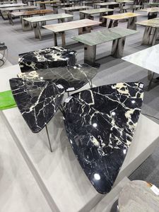 Hot bán sang trọng calacatta Đen Bàn cà phê trong kho đánh bóng bề mặt - Product Image 5