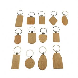 Llaveros de Madera Personalizados Ys65 con Logotipo, Llavero de Madera de Haya, Llaveros de Madera para Sublimación, Espacios en Blanco para Grabado Láser de Logotipos - Product Image 2