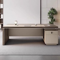 Chaise de bureau en bois de bureau de direction moderne simple pour patron/superviseur/gestionnaire finition en acier inoxydable
