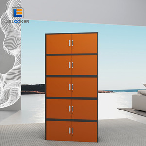 5 lớp cao thép văn phòng tập tin tủ thép lưu trữ tủ với kệ và cửa ra vào đồ nội thất kệ kim loại văn phòng Kim Loại <span class=keywords><strong>Locker</strong></span> - Product Image 5