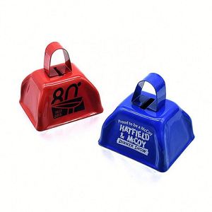 Campanas de Metal Tradicionales para Fiestas Pequeñas con Logotipo Personalizado, Impresas con Serigrafía, con Asa, Duraderas, Ligeras, Sonido Fuerte, 3 Pulgadas - Product Image 4