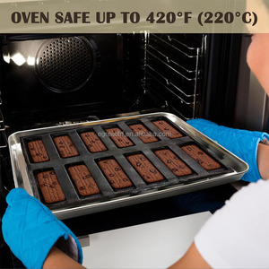 OEM&ODM Commercial Eco-Friendly Perforated Food Safe <b>Silicone</b> Baguette Mold French Toast Bread Biscuit Form <b>Baking</b> Pan - Product Image 3