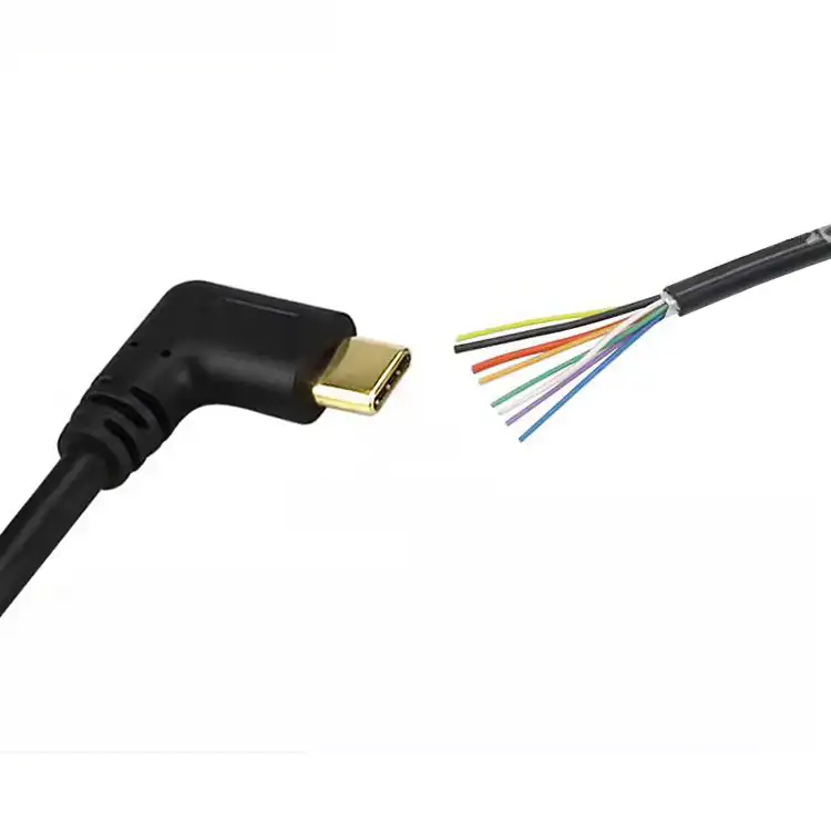 TPE Material USB2.0 tipo c bulbo/foco abierto cable usb Cable USB 2,0 A macho A cable de tipo c