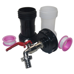 Ensemble de raccords pour l'eau de jardin, adaptateur IBC S60*6, couvercle d'adaptateur, tube d'extension en plastique, <span class=keywords><strong>robinet</strong></span> nickelé, <span class=keywords><strong>robinet</strong></span> de réservoir d'eau - Product Image 5