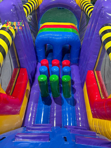 Pista <span class=keywords><strong>de</strong></span> Obstáculos Inflable <span class=keywords><strong>de</strong></span> PVC Comercial con Diseño <span class=keywords><strong>de</strong></span> Cara Sonriente para Niños y Adultos, con Soplador, para Eventos al Aire Libre - Product Image 5