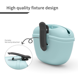 Reutilizável Silicone <span class=keywords><strong>Dog</strong></span> Treat Pouch Clip sobre Pet <span class=keywords><strong>Food</strong></span> <span class=keywords><strong>Storage</strong></span> Container Portátil <span class=keywords><strong>Dog</strong></span> Training Snack Holder Bag