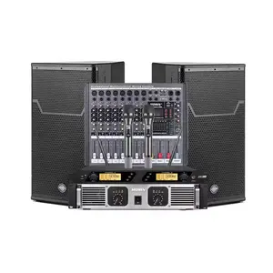 Audio professionnel moyen panneau de fibres PA système haut-parleur professionnel scène de mariage DJ fête haut-parleurs de scène Audio professionnels