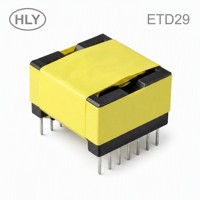 Transformateur haute fréquence ETD29 40KHz-500KHz 30W-90W à noyau de ferrite LLC, transformateur de puissance à découpage SMPS résonant