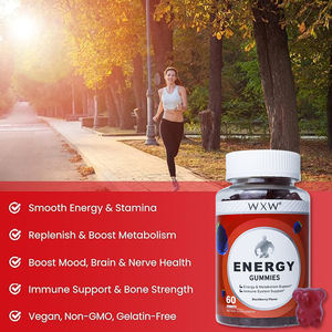 Precio de fábrica al por mayor Energy Gummy Suplementos herbales Energy Boost gomitas Candy - Product Image 2