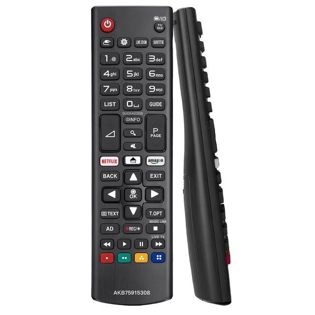 Hot-selling AKB75095308 Waterproof Universal Remote Control Replacement for SMART TV with AAA Battery 4 Buttons 10-15m Range