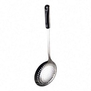 Kitchen Cooking Utensils Set with Stainless Steel Spatula Skimmer and Soup Ladle Metal Kitchenware with Plastic Handle - Product Image 4