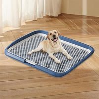 Hunde-Toilettentrainer Umweltfreundlicher Tragbarer Rutschfester Welpenunterlage-Halter mit Säule für Zuhause