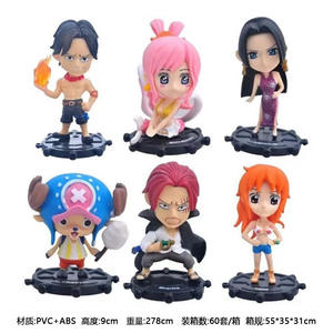 Ensemble de figurines d'action <span class=keywords><strong>One</strong></span> <span class=keywords><strong>Piece</strong></span> WCF Anime Monkey D Luffy Nami <span class=keywords><strong>Zoro</strong></span> en PVC, modèles de collection pour enfants, cadeaux d'anniversaire, vente en gros - Product Image 2