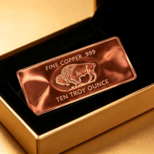 เหรียญทองแดงแท่งรูปสี่เหลี่ยมผืนผ้า น้ำหนัก 10 ออนซ์ ลายสัตว์ สำหรับสะสม - Product Image 4