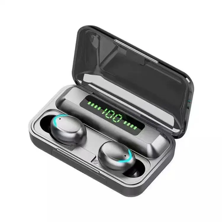 Hifi Stereo LED Display TWS F9 Wireless Earbuds 9D Waterproof In Ear Headphone