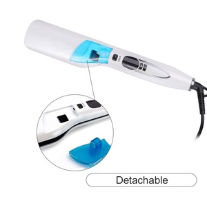 Professionale in ceramica rivestita LCD vapore piatto ferro piastra per capelli spazzola pettine elettrico per uso domestico Hotel fabbricati a vapore caldo - Product Image 6