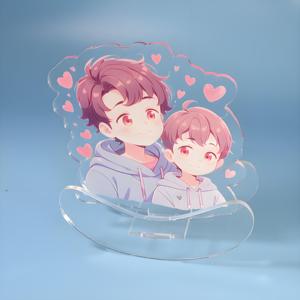 HanXin High Quality Custom Clear Acrylic Stand Tumbler Anime Character Printed Plastic Crafts Standee Premium Anime Merchandise