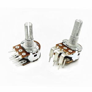 Prix usine OEM/ODM Commutateur Électronique 100K 500K Logarithmique 16mm Stéréo Cannelé Rotation Potentiomètre B503 - Product Image 1