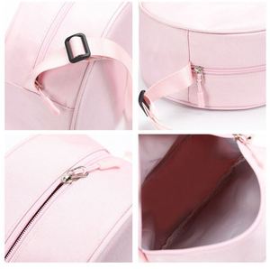 Bolso Bandolera Personalizado con Logotipo para Mujer, Bolso Circular de Nailon con Cremallera, Correas de Hombro Ajustables con Nudo, Regalo Promocional - Product Image 3
