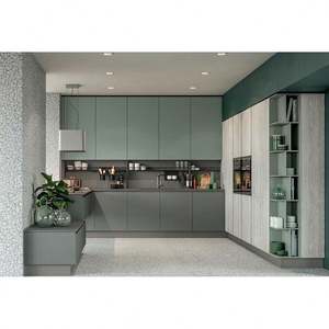 Muebles de Cocina de Estilo Lujoso Personalizados de Fábrica, Diseños de Cocina Modernos, Acabado en Melamina, Madera y Laca, Gabinetes de Cocina - Product Image 2