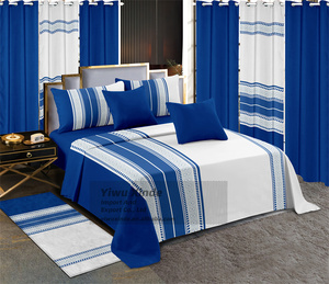 Top bán 13 cái bộ đồ giường Set với rèm cửa bán buôn tùy chỉnh Vua Kích thước tấm Ga Trải Giường thiết lập trong kho lilianna thương hiệu - Product Image 5