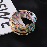 Bracelets circulaires empilables pour femmes, incontournables pour les mariages et les soirées dansantes, bijoux tendance et polyvalents à superposer