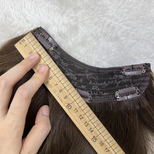 Extensiones de Cabello con Clip <span class=keywords><strong>en</strong></span> Forma de <span class=keywords><strong>V</strong></span>, de Cabello Humano Virgen Chino Remy, 100% Cabello Humano Virgen - Product Image 1
