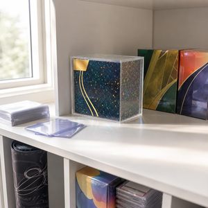 Bloques de Confeti con Estrellas Holográficas, Protector Magnético Acrílico con Protección UV para Caja de Cartas Coleccionables Sellada - Product Image 1