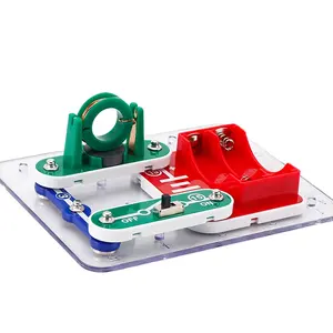 Bloques de construcción educativos para niños, juguete educativo inteligente con Motor, circuitos de Ciencia - Product Image 1