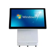 Оптовая продажа POS-терминалов с двумя сенсорными экранами, Windows 10 Pro, процессором Intel I3, гарантией 3 года и термопринтером 80 мм