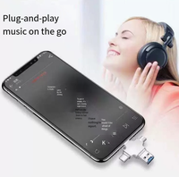 Lecteur de cartes métallique multifonctionnel quatre-en-un Garantie d'un an Compatible avec les téléphones Android Clé USB Interface Type-C