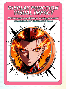 Badge électronique dynamique Anime avec écran HD de 1,5 pouce, badge intelligent à pixels, badge électronique pour photos, musique, GIFs, vidéos, <span class=keywords><strong>mini</strong></span>-jeux - Product Image 3