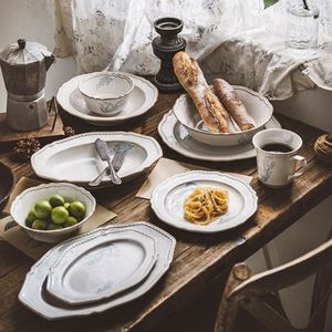 Hot Selling <b>Large</b> Japanese Suzuran Flower Ceramic Tableware Set Eco-Friendly Japandi Style Wedding Dinnerware Service - Product Image 2
