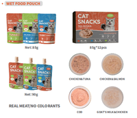 Nourriture humide pour chats en gros, sans additifs, 85 g, avec lapin/poulet/thon/saumon, pour la santé digestive et articulaire, sans arômes ni colorants artificiels