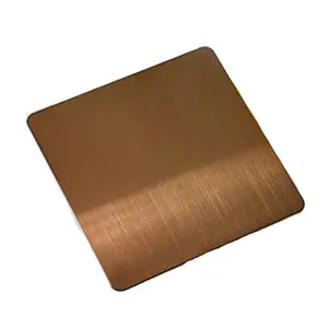 SS 201/304/304l/316/316l/430 Rose Gold Decorative Stainless Steel Sheet Hairline Finish Mirror Finish