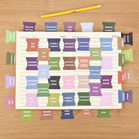 Scritte in spagnolo francese colorate personalizzate citazioni laminato segnalibri della Bibbia etichette etichette