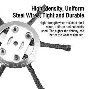 Steel Wire Trimmer Head 6 Heads Reel Blade 20" Cutting Width Manual Push Reel Mower for Grass Mowing Dropshipping - Product Image 2
