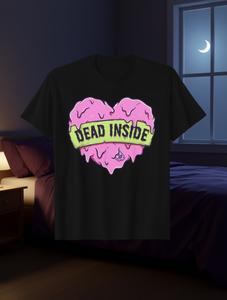 T-shirt Unisex in Cotone 100% con Stampa Cuore Gotico di San Valentino, Girocollo, Manica Corta, Taglia Extra Large - Product Image 2