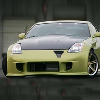 Kit carrosserie large Z33 amélioré pour Nissan 350Z, pare-chocs avant et arrière en fibre de verre, ailes et extensions d'ailes arrière, jupes latérales