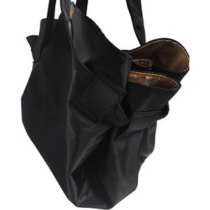 Travel Camping Storage Bag Large Capacity Shoulder Crossbody Bag For Women Black Portable Horizontal <b>Square</b> Magnetic Buckle - Product Image 4