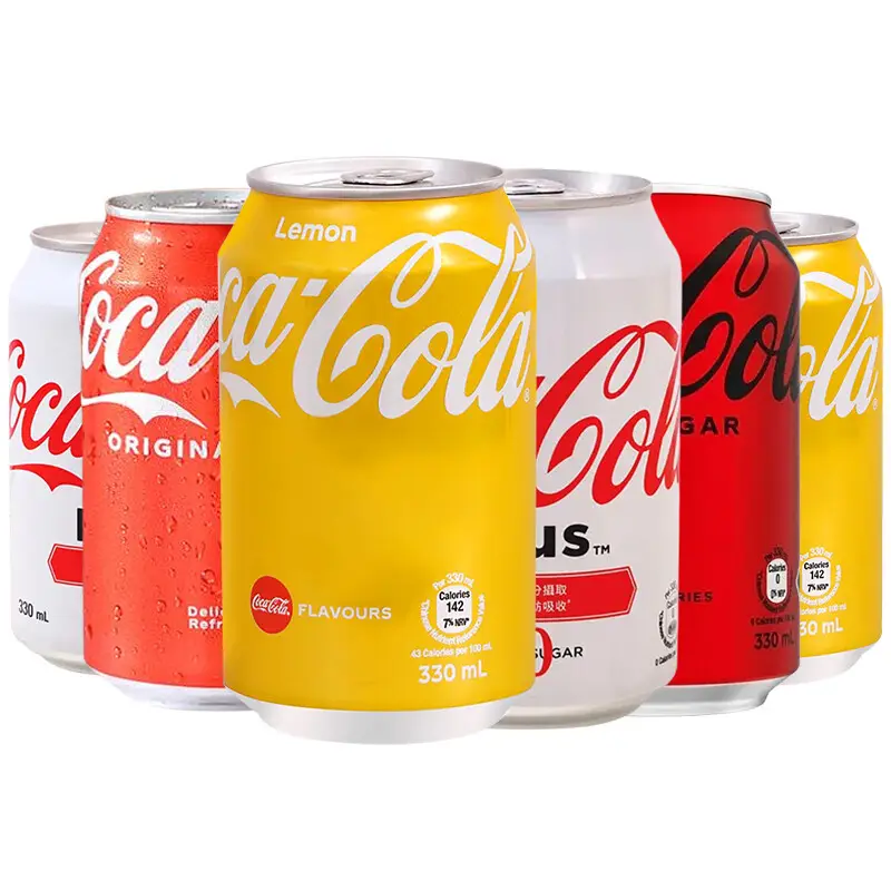 Mejor Precio Coca Cola 330ml Latas Venta al por mayor Todo Sabor Agua con gas Coca Cola Fanta Bebidas