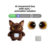 Jouet en peluche interactif IA avec module oculaire d'animation intelligent et système de mémoire, animal en peluche pour enfants, cadeau