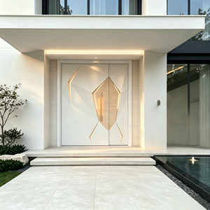 Puerta Principal <span class=keywords><strong>de</strong></span> Aluminio con Diseño Tecnológico, Escultura 3D, Anticolisión, a Prueba <span class=keywords><strong>de</strong></span> Explosiones, con Luz - Product Image 2