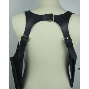 Custom Western Cowboy Tactisch Verstelbare Dubbele Schouder Pu Lederen Verstelbare Onderarm Schieten Pistool Holster - Product Image 4