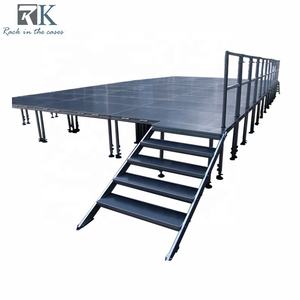 Escenario Portátil de Aluminio para Conciertos, Plataforma de Escenario Impermeable de 4 Patas, Equipo de Suelo para Eventos - Product Image 1