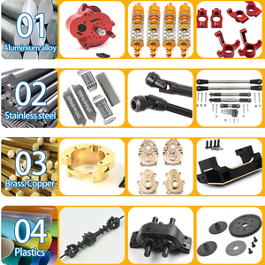 Kit Upgrade mobil RC kustom pabrikan Cnc pelindung rangka baja tahan karat mesin pengolahan pelindung baja