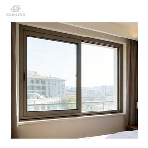 Fenêtres coulissantes australiennes pour <span class=keywords><strong>baie</strong></span> <span class=keywords><strong>vitrée</strong></span>, noires, à double vitrage avec rupture de pont thermique, Huricam Proop, dernier design de fenêtre <span class=keywords><strong>coulissante</strong></span> - Product Image 3