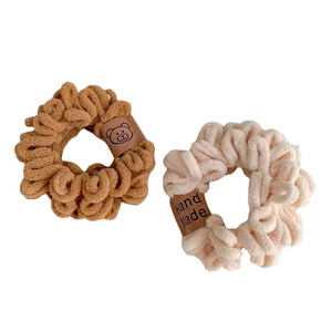 Plush Braided Hair <b>Tie</b> Mixed Colors Casual Headband For Women Autumn Winter Style - Product Image 5