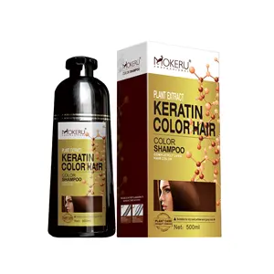 Factory Direct Sales Keratin Natural Hair Dye Shampoo Fashion Style Hair Dye Grape Wine Gorgeous Colors Hair Dye