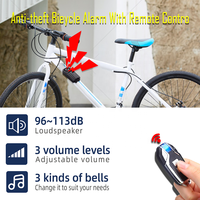 Alarm Getar Nirkabel IP55 Tahan Air RF433 Desibel Tinggi 113dB, Alarm Anti Maling Kendaraan Nirkabel Dengan 3 Baterai AAA dan Jangkauan 20-50M
